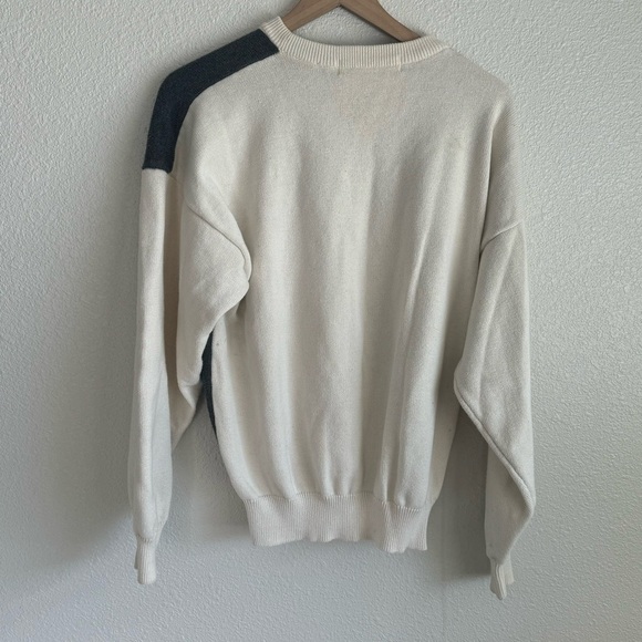 VTG John Ashford Golf Sweater XL Argyle Pattern Grandpa 90s Embroidered Preppy - Picture 7 of 16